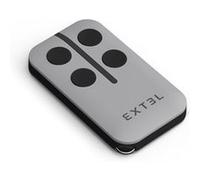 Extel - Télécommande supplémentaire 4 Boutons pour motorisation de Portail et Porte de Garage, 433,92 MHz, Rolling Code sécurisé, Pile Incluse