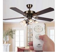 Télécommande pour ventilateur de plafond - keeper - Radiopilotée - 3 vitesses - 4 minuteries - Universel - Sans fil