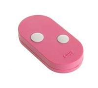 Télécommande radio Came 2 canaux bicanal à code fixe Dual Frequency 433,92 MHz et 868,35 MHz (TOPD2RPS (Rose avec touches claires))