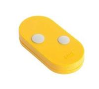 Télécommande radio Came 2 canaux bicanal à code fixe Dual Frequency 433,92 MHz et 868,35 MHz (TOPD2RYS (Jaune avec touches claires))