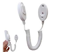 Télécommande rétractable anti-perte - Support mural | Serrure à ressort pour télévision, téléphones portables, outils de quincaillerie, 110 cm de long, disponible en blanc