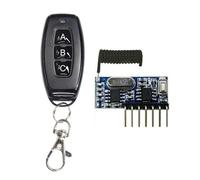 Télécommande RF sans fil 433 MHz, module émetteur et récepteur 5 V à 4 voies, télécommande à 3 boutons