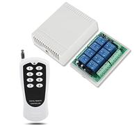 Télécommande sans fil DC 12 V 433 MHz 8 canaux 100 m avec émetteur pour lumières, pompe à eau, chauffage, ouvre-porte de garage