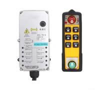 Télécommande sans fil industrielle 6 boutons 800 MHz en métal pour outil de levage AC380 V étanche à la poussière grue télécommande 6 touches pour treuil résistant à l'huile Bouteille de commande sans