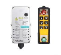 Télécommande sans fil industrielle 6 boutons 800 MHz en métal pour outil de levage AC380 V étanche à la poussière grue télécommande 6 touches pour treuil résistant à l'huile Bouteille de commande sans