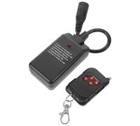 Télécommande sans Fil pour Machine à Fumée, Émetteur 4 Boutons 400w | Récepteur Trois Broches, Boîtier Plastique et Métal Noir, Commande Manuelle, pour Techniciens, Spectacles, Fêtes et Effets