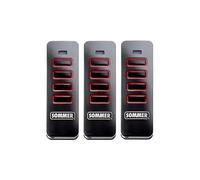 Télécommande - SOMMER - Pearl 4018 - Lot de 3 - Rétrocompatible - Design en acier inoxydable