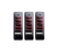Télécommande - SOMMER - Pearl 4018 - Lot de 3 - Rétrocompatible - Design en acier inoxydable ACCESSOIRE POUR MOTORISATION D