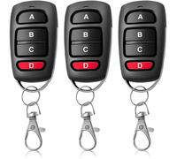Télécommande Universelle 433 MHz pour Porte de Garage, Télécommande Sans Fil à 4 Boutons, Clonage Rapide pour Portails Électriques