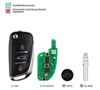 Télécommande universelle de type XNDS00EN pour systèmes DS, sans fil, avec 3 boutons, pack de 5