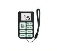 Télécommande universelle pour climatiseur sans configuration, télécommande de rechange infrarouge pour toutes les marques (noir)