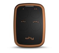 Télécommande universelle WHY EVO NOA à 4 boutons - Programmable code fixe ou code tournant - Fréquences 433 ou 868 mhz - Pour portails et porte de garage (Tabac Sauvage)
