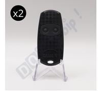 Télécommandes Came TOP432EE 2 boutons 433,92 MHz code fixe - Lot 2 portail/garage + 1 goodie DOMOBIP offert