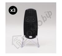Télécommandes Came TOP432EE 2 canaux 433 92 MHz code fixe - Pack 3 remplace TOP432NA/EV/S