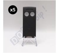 Télécommandes Cardin S504 C2 TXQ504C2 2 canaux 433 MHz rolling code - Pack 5 compatible RQM/RSQ/RCQ