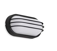 Telefunken Applique murale d'extérieur à LED avec 1 ampoule 12 W 1200 lm 4 000 K Blanc et noir 240 x 120 x 90 mm