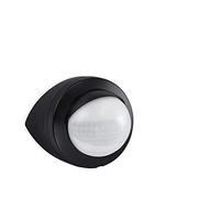 Telefunken - Détecteur de Mouvement, détecteur de Mouvement 200°, portée Max. 12 m, réglage de l'heure avec lumière Continue, Max. 1000 W, IP44, Noir, 120 x 95 mm (L x D)