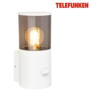 Telefunken Lampe LED murale, détecteur de mouvement, protection contre les projections d'eau, blanc, dimensions : 24 x 13,5 x 10,5 cm