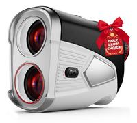 Télémètre de golf avec pente, télémètre rechargeable, 1 370 m (blanc)