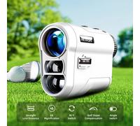 Télémètre laser de golf REVASRI rechargeable 600M/1000M avec grossissement 6X, télescope monoculaire pour sports de plein air Golf Black