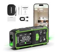 Télémètre Laser Vert à Double Faisceau de 120 m avec Bluetooth Huepar | Télémètre laser à écran LCD rétroéclairé,mesure la distance,la surface,volume et prend en charge mode pythagoricien