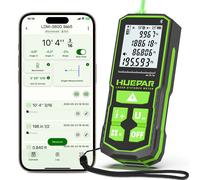 Télémètre laser vert Huepar S60G-BT avec Bluetooth 60M/100M/120M, télémètre laser numérique avec capteur d'angle et sac en tissu