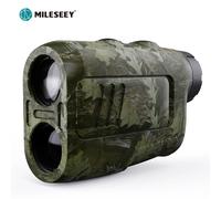 Télémètre MiLESEEY 7 ° Télémètre laser Big Field 656Yd pour la chasse, avec mode de mesure par la pluie et le brouillard, mode BOW, hauteur automatique Vert armée