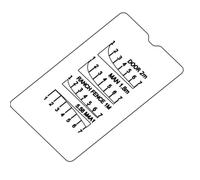 Télémètres Portables de Poche pour Carte, télémètre analogique, règle à calcul de Chasse pour la Chasse et Les tirs à Longue portée, Outil de Mesure précis