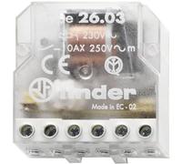 Télérupteur pour encastrement Finder 26.03.8.024.0000 1 NO (T), 1 NF (R) 24 V/AC 10 A 2500 VA 1 pc(s)