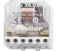 Télérupteur pour encastrement Finder 26.03.8.230.0000 1 NO (T), 1 NF (R) 230 V/AC 10 A 2500 VA 1 pc(s)