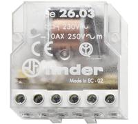 Télérupteur pour encastrement Finder 26.03.8.230.0000 1 NO (T), 1 NF (R) 230 V/AC 10 A 2500 VA 1 pc(s)