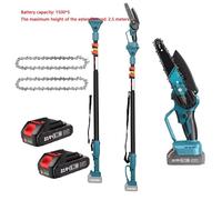 Télescope électrique multifonction - Sans balais - 2 en 1 - Lame de 15 cm - Batterie incluse - Compatible avec les batteries Makita 21V - Modèle D