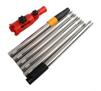 Telescopic Paint Roller Pole 1.1m Metal Extension Rod(1.7m set) | metal construction, 1.1m reach, fits standard brushes, pour ideal for small rooms, quick assembly