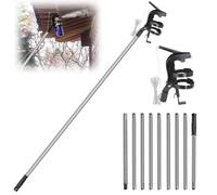 Telescopique Rallonge Pulverisateur, 3.3m Perche Telescopique PulvéRisateur Support, Filetage 3/4", Bombe AéRosol RéGlable, Anti Guepes Et Frelons Nid, Pour Une PulvéRisation à Distance Efficace (1)