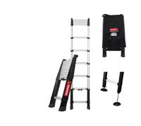 TELESTEPS Echelle telescopique [3m | Pieds réglables en Hauteur & Sac de Transport Inclus] Echelle télescopique - Echelle de Toit - Escabeau telescopique - Escalier escamotable