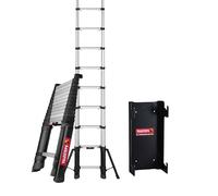 TELESTEPS Echelle telescopique [4,1M | avec Stabilisateurs, Support Mural Inclus] Echelle télescopique - Echelle de Toit - Escalier escamotable - échelle de Toit & échelles télescopiques
