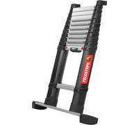 Telesteps I Prime Line I Échelle télescopique 4,1 m Fabriquée en Suède I Échelle compacte de qualité avec design breveté Premium I Étriers triangulaires I EN 131 Certifié I 72241-781