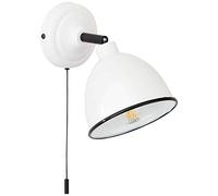 TELIO-Applique orientable avec interrupteur tirette Métal H12,5cm Blanc Brilliant