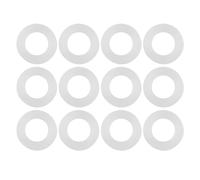 Telituny 12pcs Kit O Ring Joint d'étanchéité en Silicone, 1 pouce Joint Torique Blanc, Rondelle Plate, Joint Plomberie, Rondelles Evier Cuisine, pour Robinet, Tuyau D'eau, Boulon De Fixation