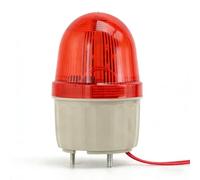 Telituny Stroboscope de Secours Rotatif, 24V DC Clignotant Signal Lumière LED, 110 dB Sirène Flash Lampe Stroboscopique, Voyant Lumineux avec Buzzer, pour Familles, Hôtels et Bâtiments Publics