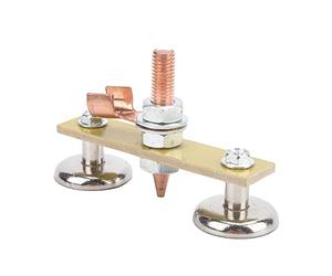Telituny Support de soudage magnétique, tête de soudage magnétique de 4 mm, pince de soudage magnétique pour fixation sur poteaux métalliques, poteaux, balustrades ou tables de soudage