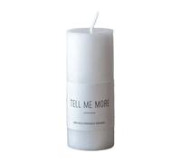 Tell Me More Bougie Tell Me More S 10 cm Blanc