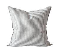 Tell Me More Taie Washed linen 50x50cm Grey-white