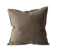 Tell Me More Taie Washed linen 50x50cm Taupe