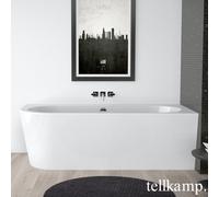Tellkamp Pio Baignoire balnéo d’angle avec habillage, W100-077-0B-L-AUF/CR,