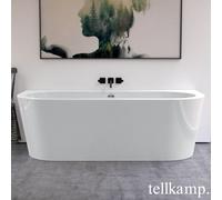 Tellkamp Solitär Wall Baignoire semi-îlot avec habillage, 0100-077-00-AUF/CR,