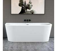 Tellkamp Solitär Wall Baignoire semi-îlot avec habillage, 0100-255-00-A/CRWM,