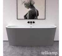 Tellkamp Solitär Wall Baignoire semi-îlot avec habillage, 0100-255-00-A/CRWMCM,
