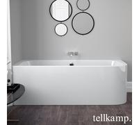 Tellkamp Thela Baignoire balnéo d’angle avec habillage, W100-048-0B-AUF/CR,