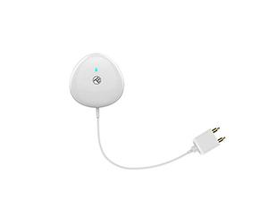 TELLUR Smart Détecteur de Fuite d'eau, Capteur d'eau WiFi, Aqualarm, Application Téléphone, Alarme Acoustique et Notification, Fonctionne avec des Piles LR03(AAA) et Dure Jusqu'à 6 Mois, Câble de 1m